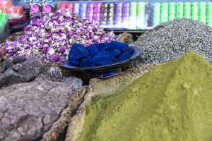 Especias en los zocos de Marrakech