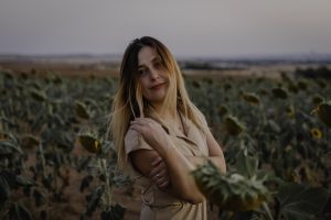 Fotografía en campo de girasoles julio
