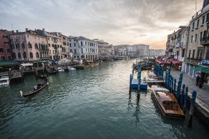 Sobre el puente Rialto