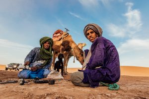 Nomadas en Erg Chegaga